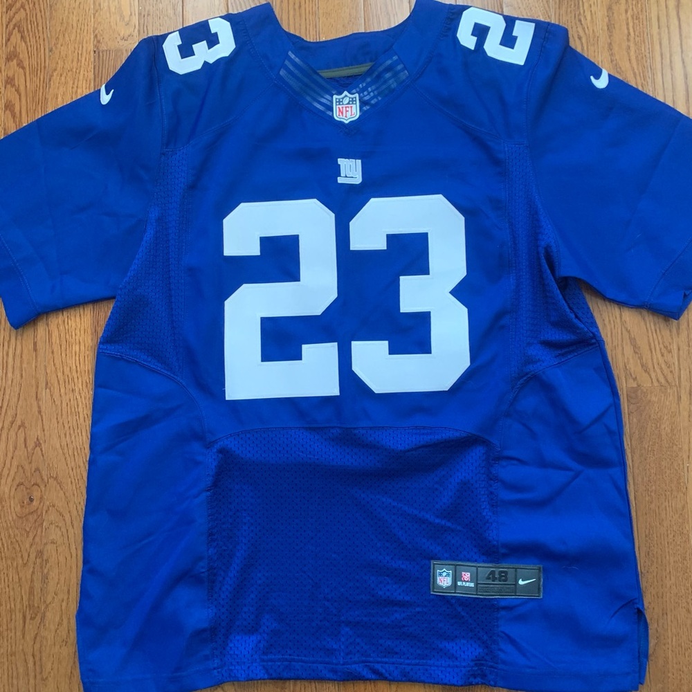 New York Giants NFL Blue and White Men's Jersey Jennings. Size 48/XL